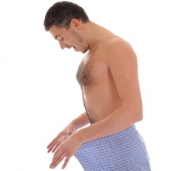 A man's pleasure from the results of penis enlargement