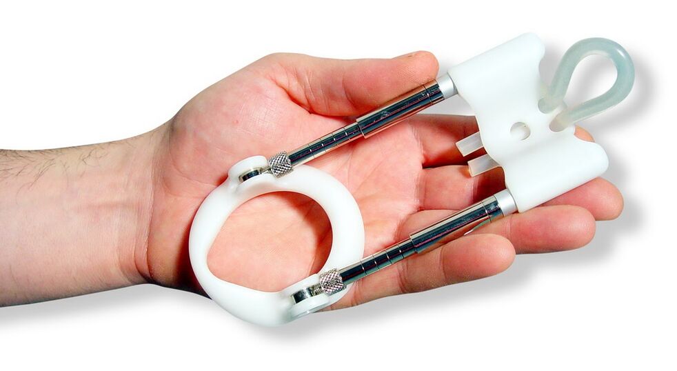 An extender is a device that works on the principle of stretching the tissues of the penis